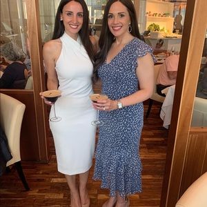 Rachel Roy Stunning White Rehearsal Dinner Dress
